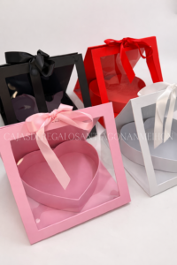 CAJA VENTANA ACETATO CORAZON INTERIOR