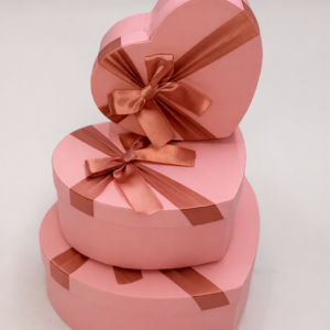 SET 3 CAJAS CORAZON LISO