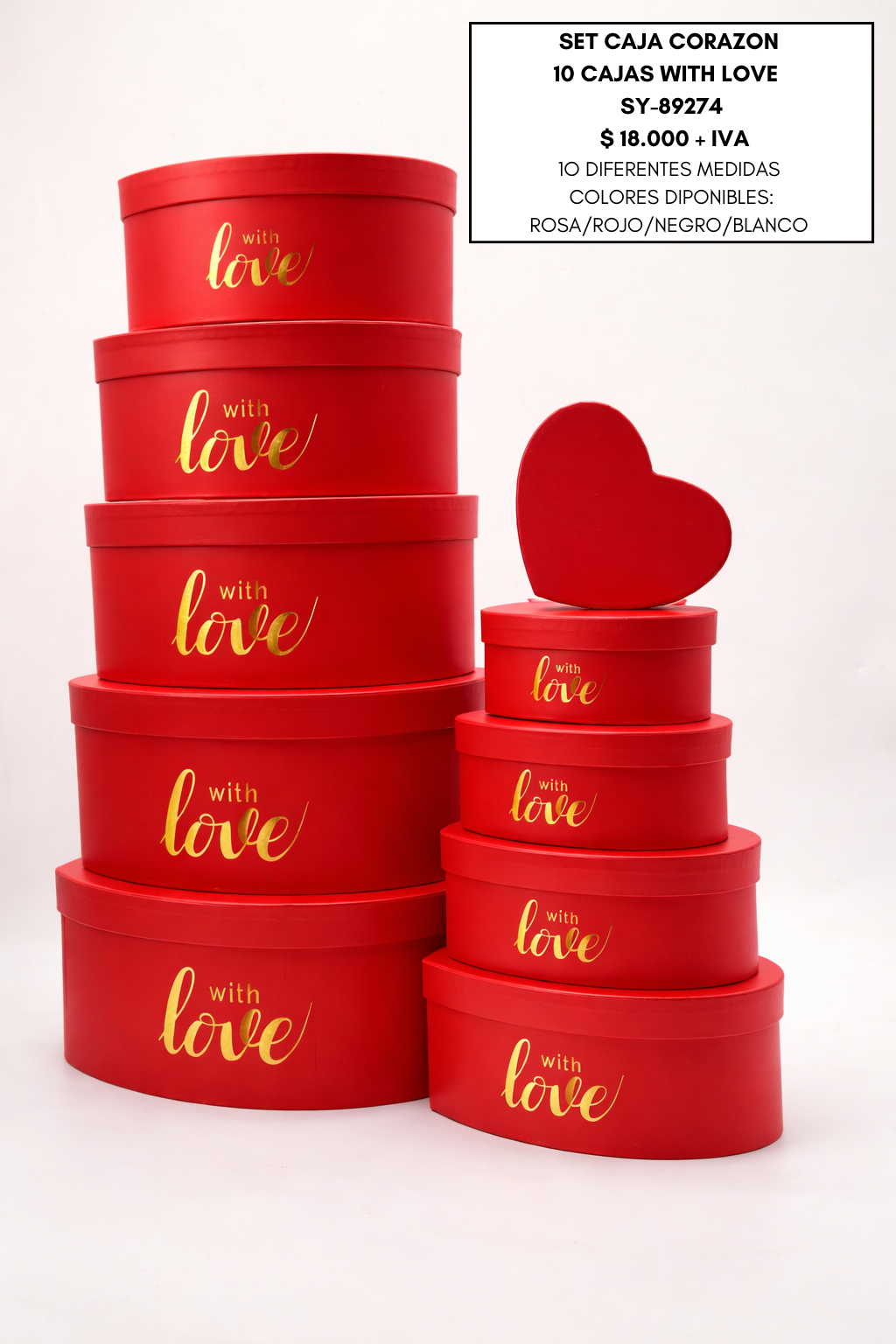 SET 10 CORAZONES LOVE