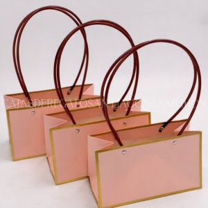BOLSAS CARTERA BORDE DORADO PACK 10 UNIDADES