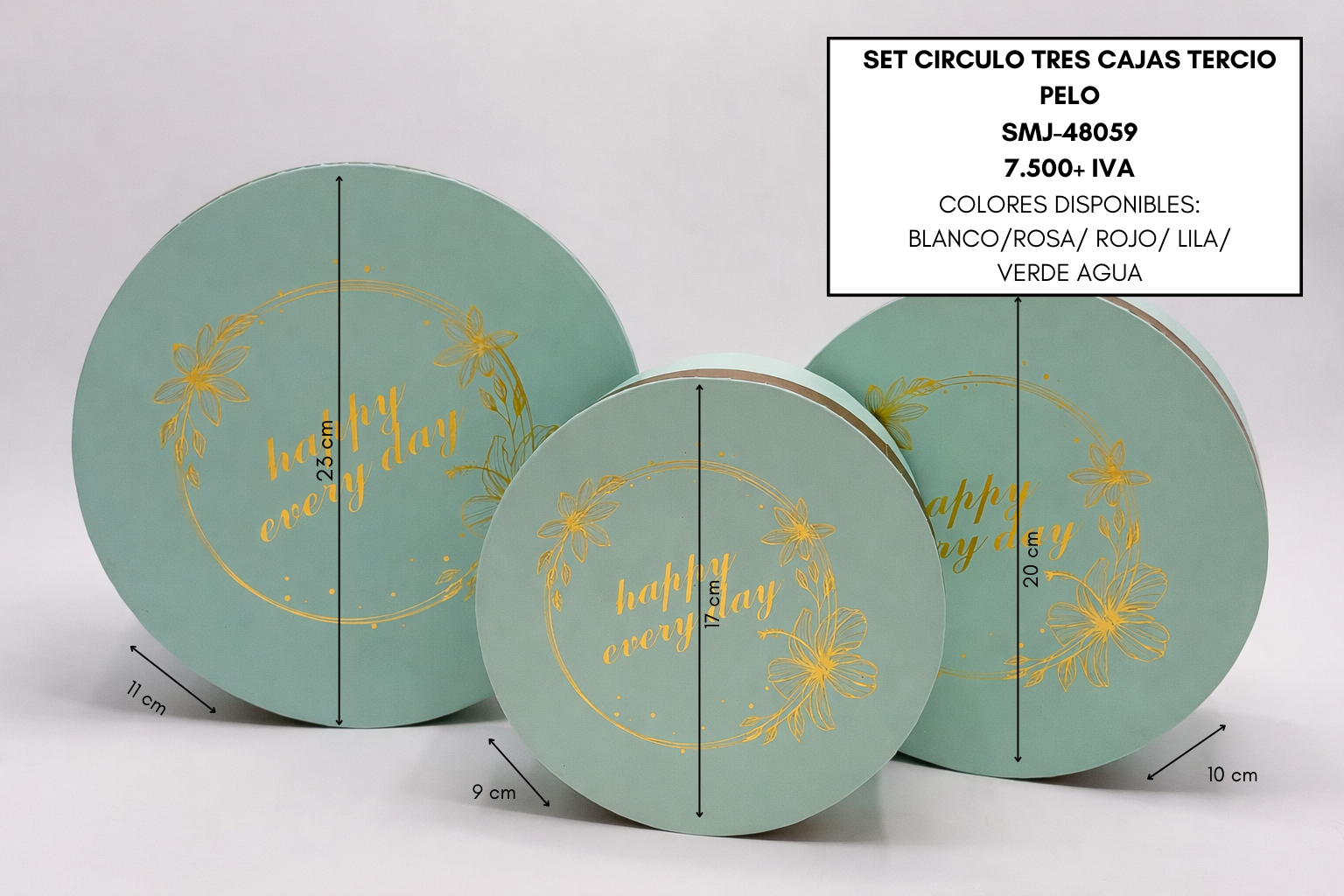 Set Círculo Tres Cajas – Terciopelo - Imagen 2
