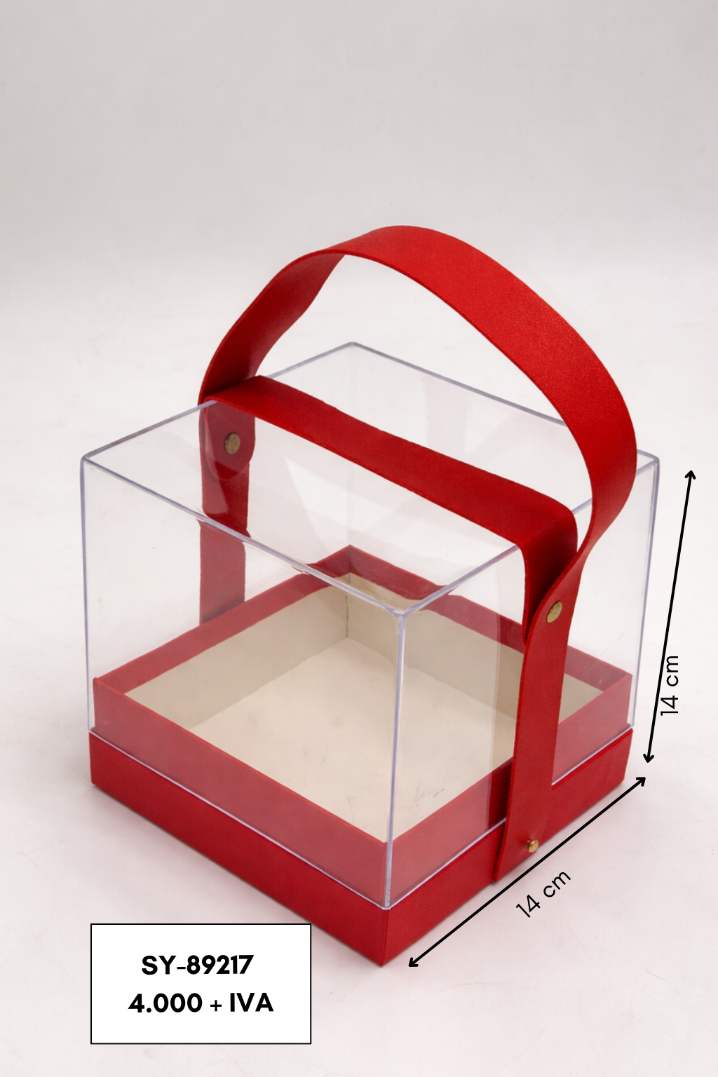 Caja Acrílica Transparente con Asa - Imagen 4