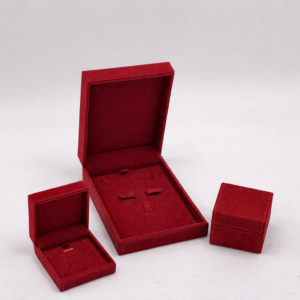CAJA JOYAS TERCIO PELO ROJO