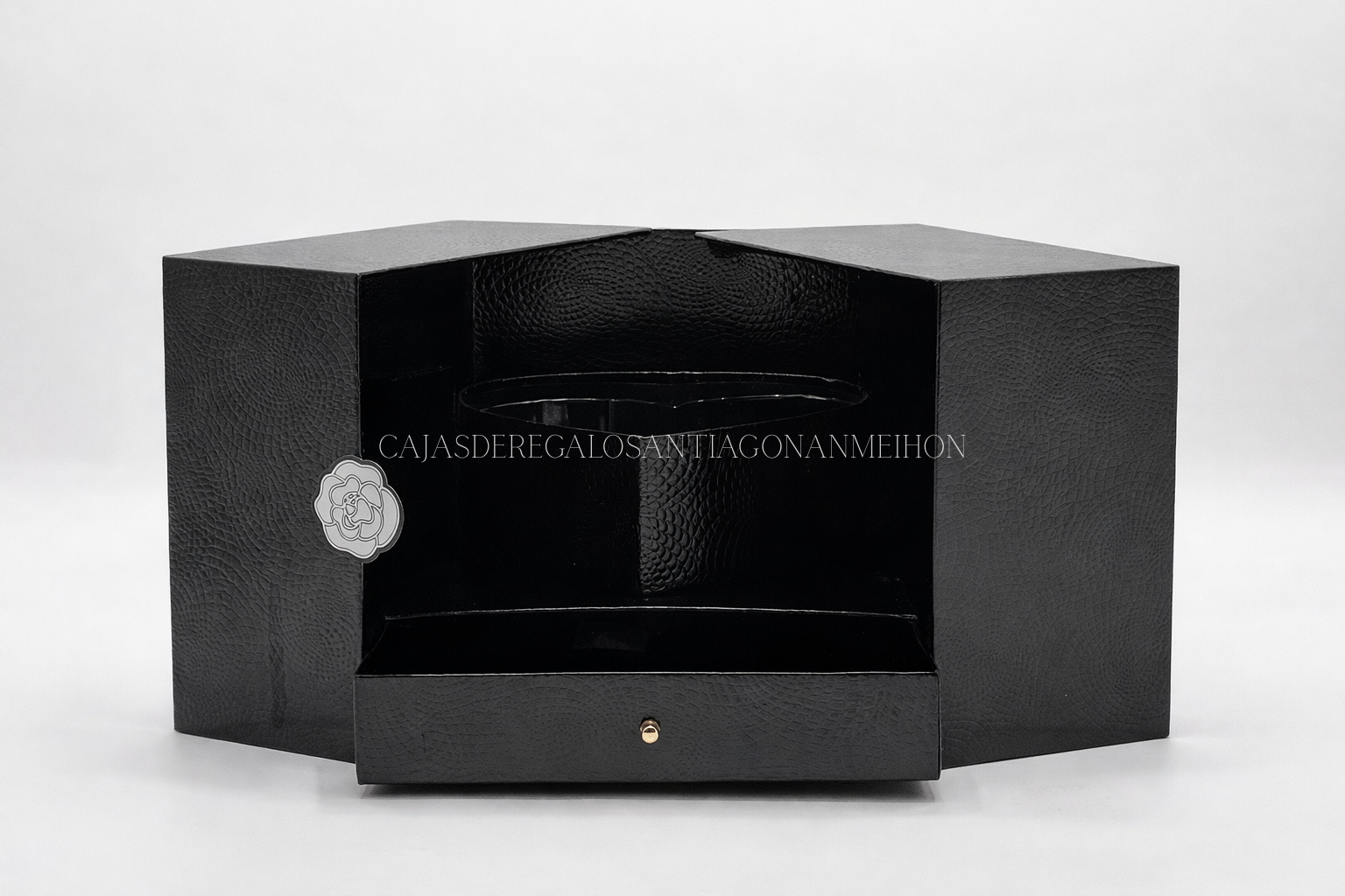 CAJA PREMIUM CUADRADA CORAZON CAJON - Imagen 2