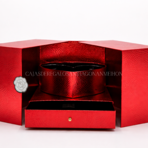 CAJA PREMIUM CUADRADA CORAZON CAJON