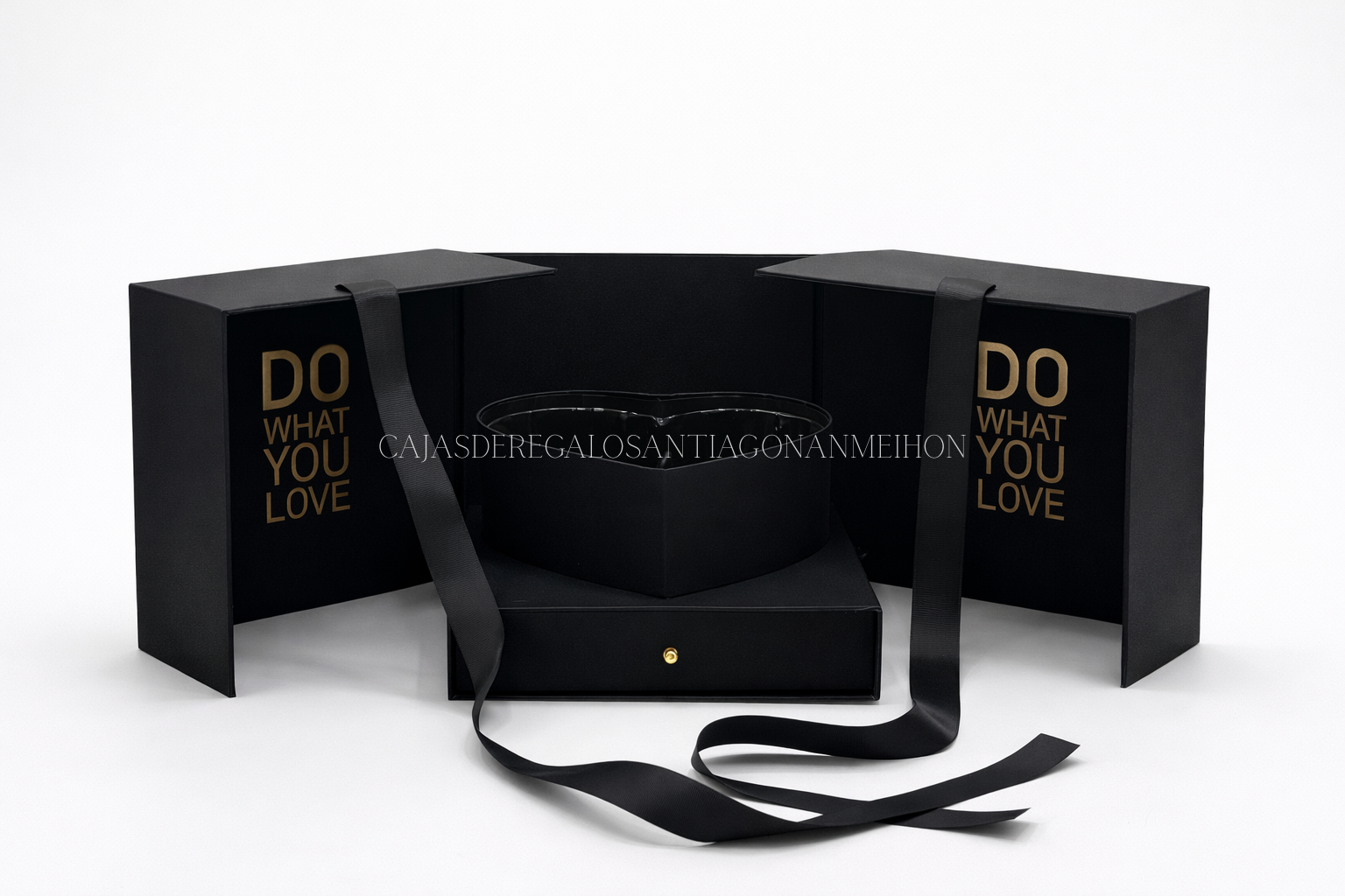 CAJA PREMIUM CUADRADA CORAZON CAJON - Imagen 5