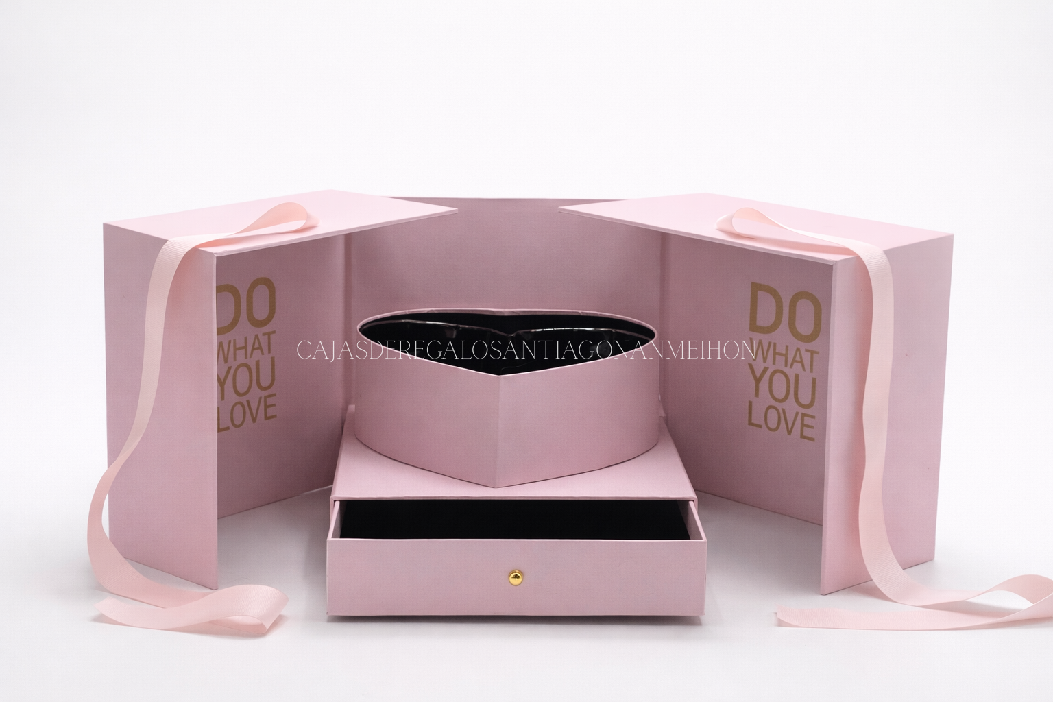 CAJA PREMIUM CUADRADA CORAZON CAJON