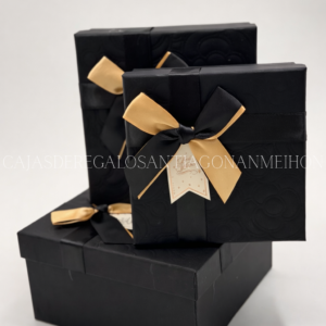 SET 3 CAJAS CUADRADA LAZO