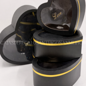 SET 4 CAJAS CORAZON CON VISOR