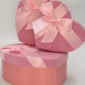 SET 3 CAJAS CORAZON TERCIO PELO