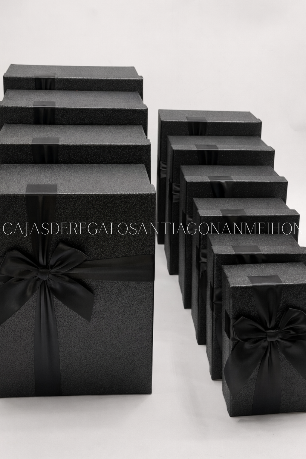 SET 10 CAJAS RECTAGULO BRILLANTE