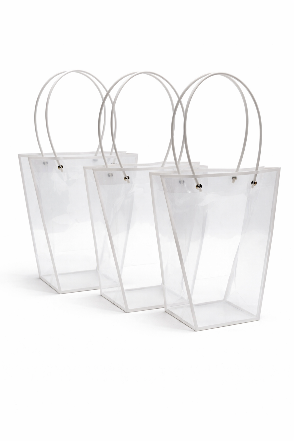 BOLSA GRANDE TRANSPARENTE 10 UNIDADES PVC - Imagen 2