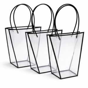 BOLSA GRANDE TRANSPARENTE 10 UNIDADES PVC