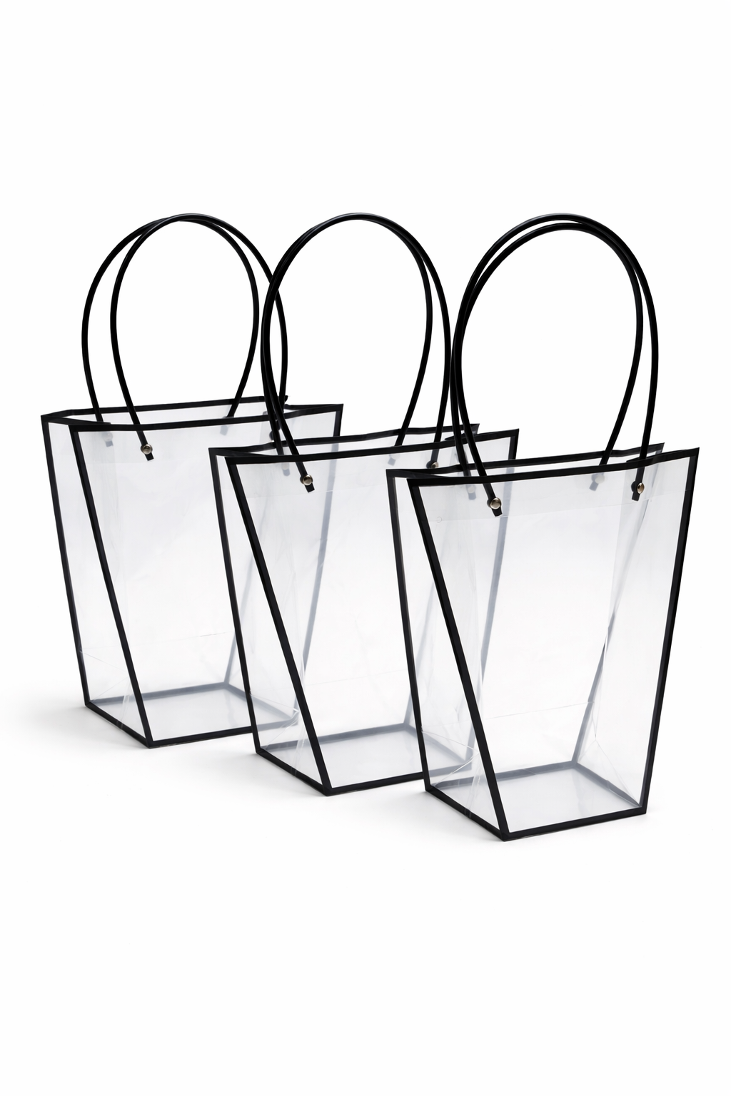 BOLSA GRANDE TRANSPARENTE 10 UNIDADES PVC