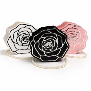 BOLSA FLOR 4 UNIDADES ASAS DE PERLA
