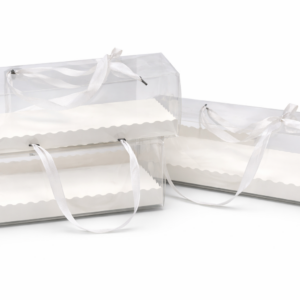 CAJA TRANSPARENTE PARA PASTEL PAQUETE 10 UNI.