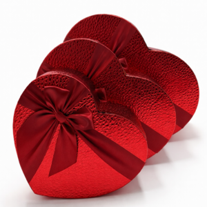 SET CORAZON METALIZADO