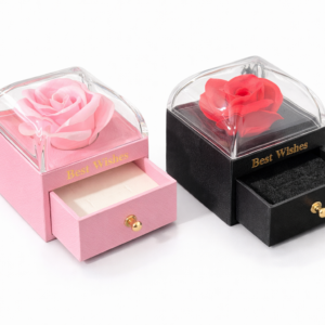 JOYERO ANILLO ACRILICO ROSA